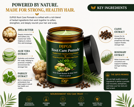 DJPGS Moisturizing Hair Pomade – Soft, Smooth & Manageable Hair (8 oz)