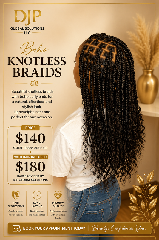 Boho Knotless Braids