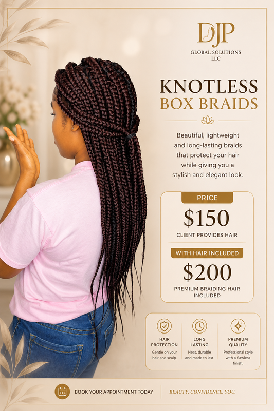 Medium Knotless Braids