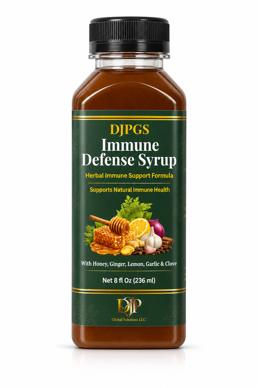 DJPGS Herbal Wellness Blend – Honey, Ginger & Lemon (8 fl oz)