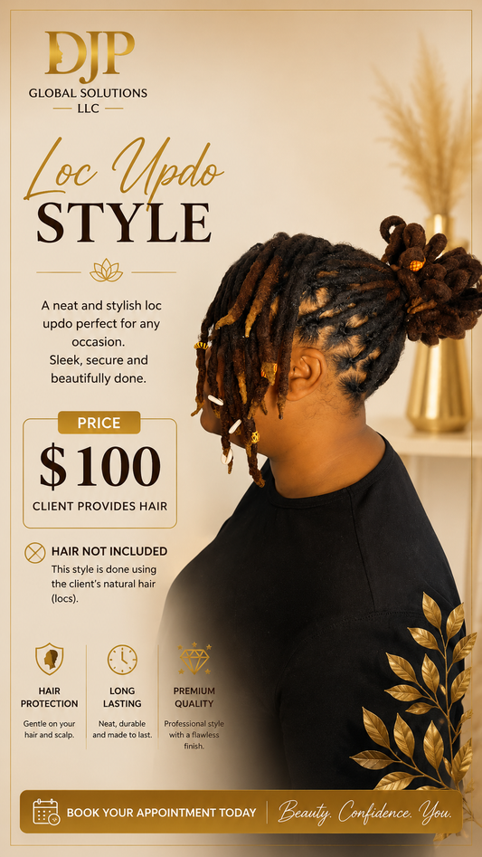 Loc Updo Style